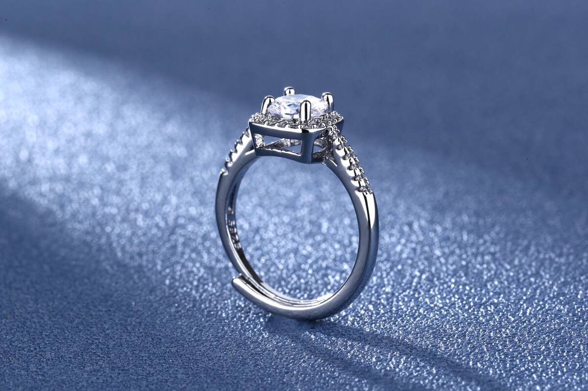 レディース リング 指輪 CZダイヤ 大粒 2ct 誕生日　記念日　結婚式　プレゼント4_画像3