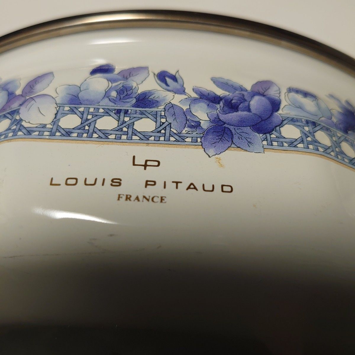 LOUIS PITAUD FRANCE  ルイ・ピトー   フランスの両手鍋 昭和レトロ 花柄 両手鍋 調理器具 レトロ