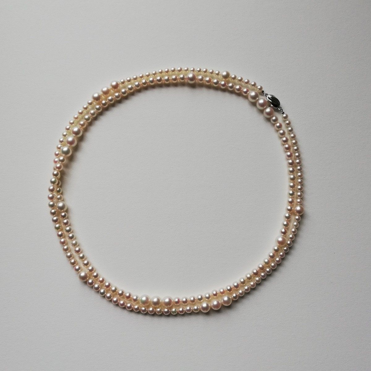 N214三重ブランド高品質アコヤ真珠103㎝ロングネックレス 4.5～5.5㎜ 7.0～8.0㎜ ベビーパール パールネックレス
