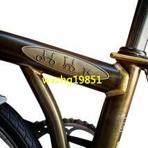 AGEKUSL 金属自転車ステッカーバッジブロンプトンヘッドデカール ヘッドステムポスト ハンドルステム自転車 ZCL181_画像3