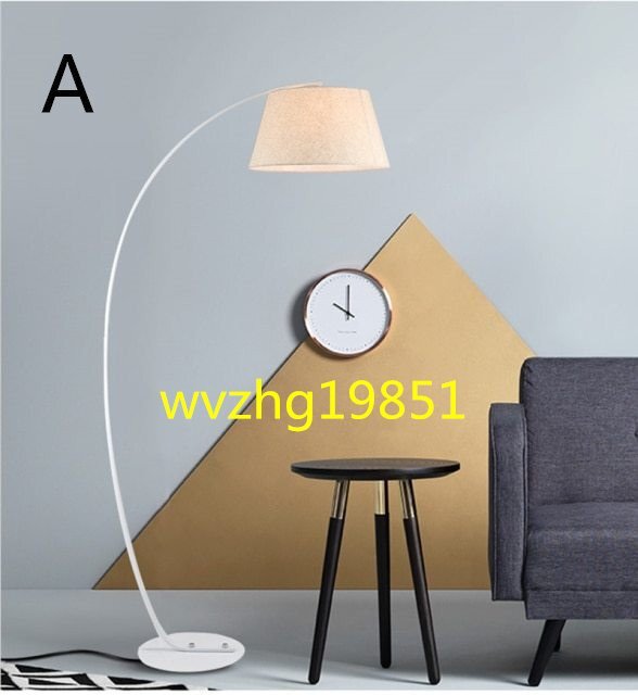 北欧デザイン フロアライト シェードランプ デザインランプ 間接照明 カフェランプ ベージュ ブラウンDJ561_画像1