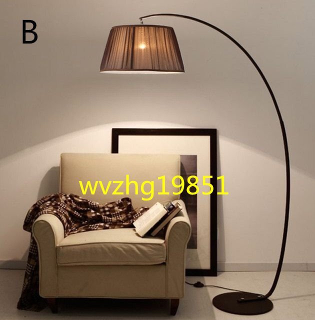北欧デザイン フロアライト シェードランプ デザインランプ 間接照明 カフェランプ ベージュ ブラウンDJ561_画像2