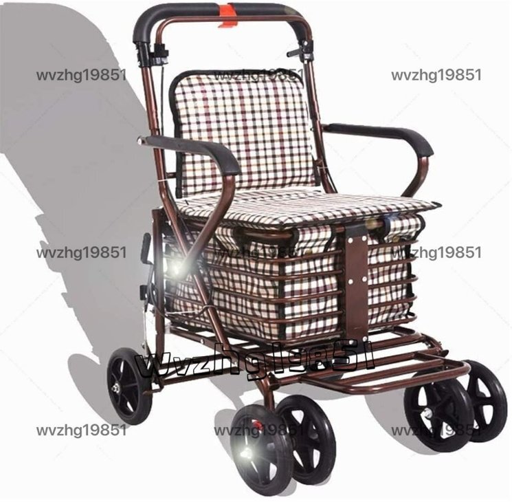 . человек ручная тележка пожилые люди год .. покупка Cart пожилые люди War машина колесо имеется большая вместимость место хранения сумка ходунки приспособление для ходьбы . легкий складной 