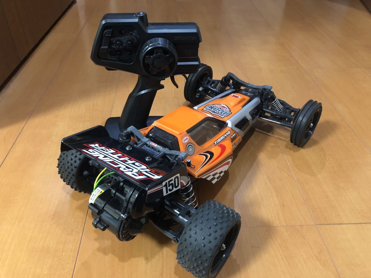 タミヤラジコン XBシリーズ 1/10RC レーシング ファイター 別売りバッテリー、チャージャー付きの画像10