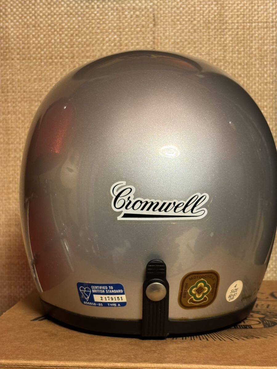 CROMWELL デットストック ジェットヘルメット 60〜61cm rockers 英国車 TRIUMPH BSA ベスパ ランブレッタ VELOCETTE NORTON ENGLANDの画像4