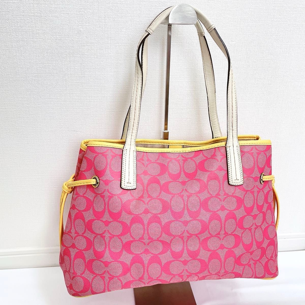 COACH】 コーチ シグネチャー トートバッグ ハンドバッグ COACH】 コーチ シグネチャー トートバッグ ハンドバッグ
