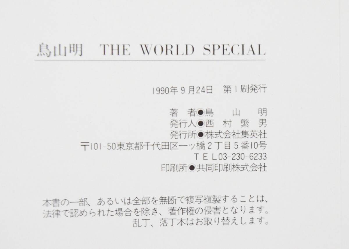 B◆初版◇鳥山明 THE WORLD 第1刷(初版) 鳥山明 THE WORLD SPECIAL 第1刷(初版) ドラゴンボール Dr.スランプ AKIRA TORIYAMA 2\冊セット◆の画像7