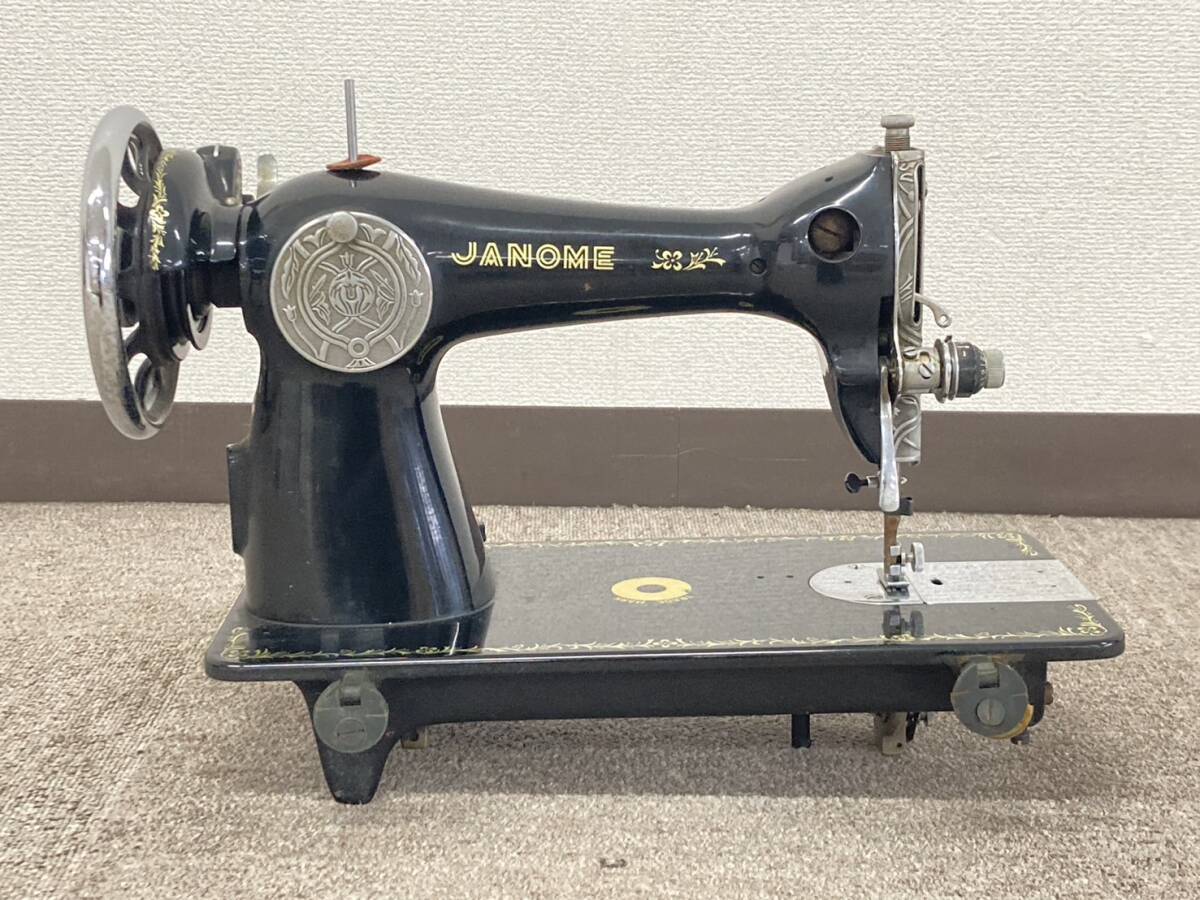 B◆JANOME ジャノメ H3 黒ミシン 裁縫 手工芸 ハンドクラフト 昭和レトロ◆