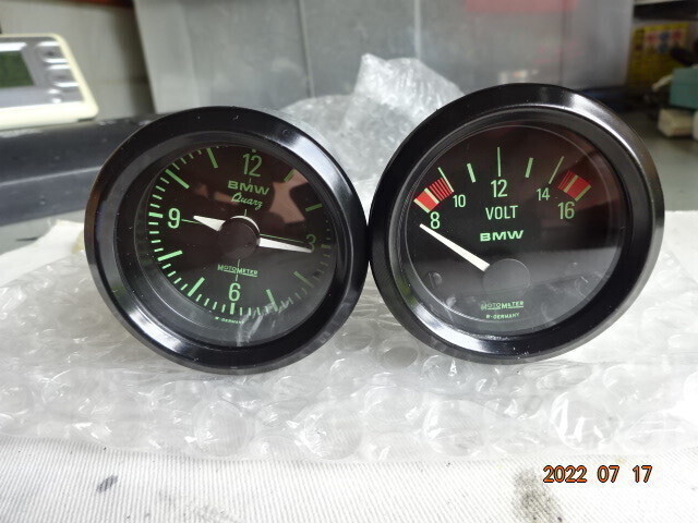  BMW純正 電圧計・時計(2針&３針)  ””リプレイスします”” K1（燃料計・水温計）等の画像4