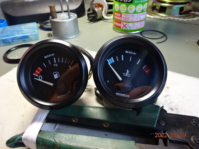  BMW純正 電圧計・時計(2針&３針)  ””リプレイスします”” K1（燃料計・水温計）等の画像7