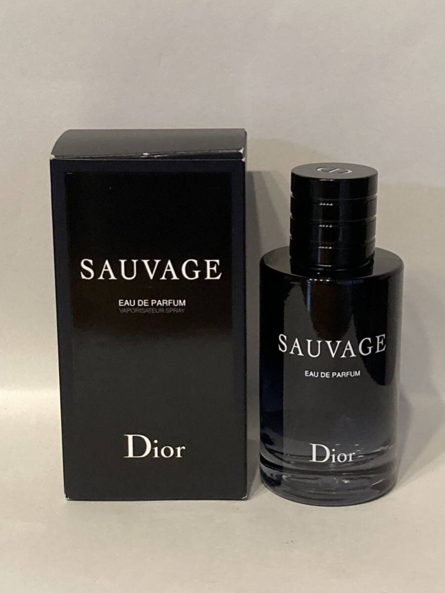 I4D150◆新品同様◆ クリスチャン ディオール Christian Dior ソヴァージュ SAUVAGE オードゥ パルファン EDP 香水 100mlの画像1