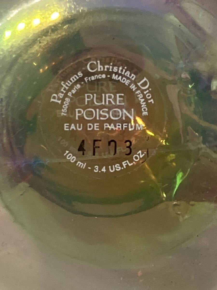 I4D290◆ クリスチャン ディオール Christian Dior ピュア プワゾン PURE POISON オーデパルファム EDP 香水 100mlの画像6