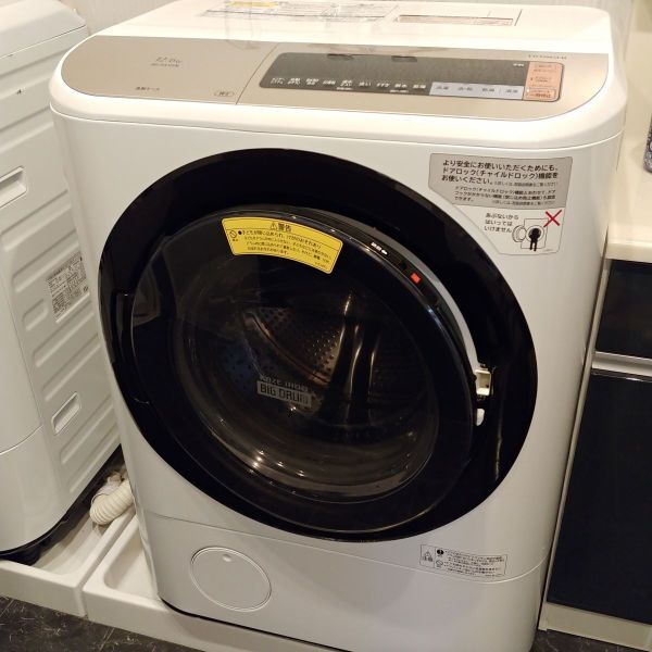 【☆直接引取限定☆動作確認済☆】HITACHI 日立 ドラム式 洗濯乾燥機 BD-NX120BL 洗濯機 乾燥機 洗濯 12kg 乾燥 6kg 1円スタート MA572_画像1