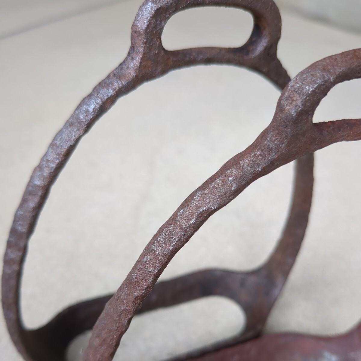 アンティー骨董 古民具 馬具 鐙 あぶみ 2個の画像8