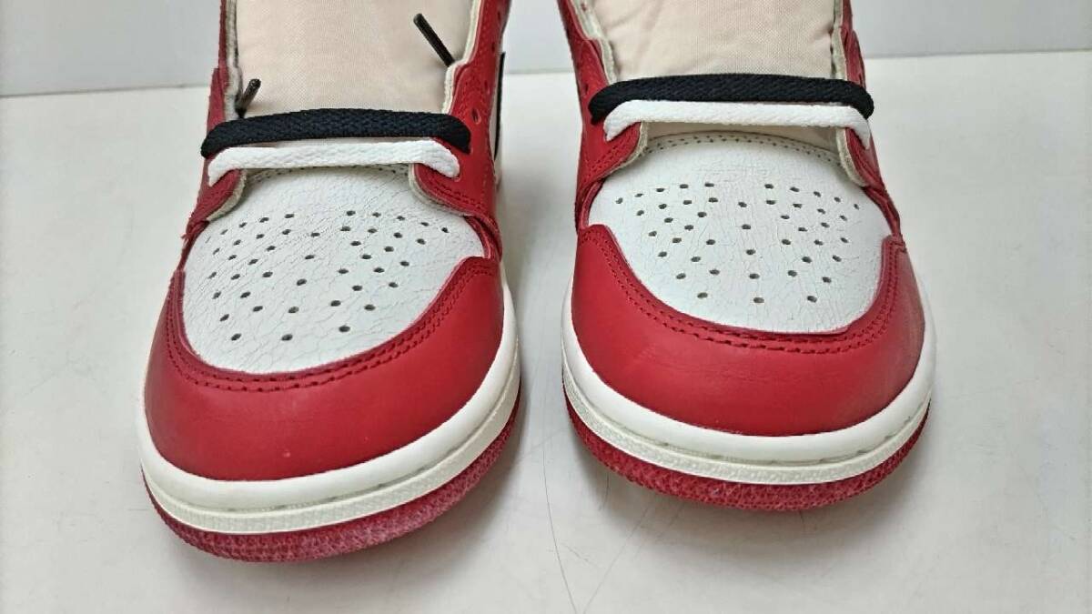 1円～【未使用品】NIKE AIR JORDAN 1 RETRO HIGH OG ナイキ エアジョーダン 1 レトロ DZ5485-612 26.5cm バーシティレッド 化粧箱付き(100)の画像3