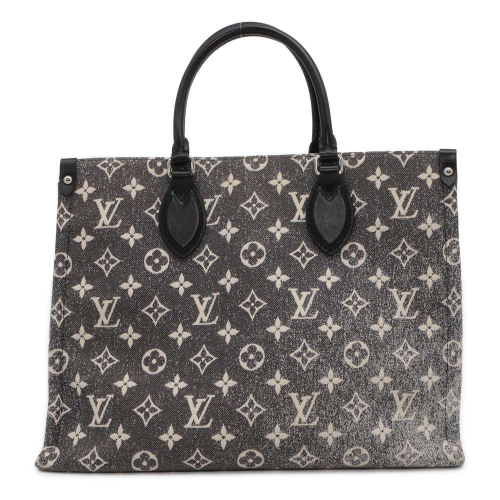 ルイヴィトン トートバッグ モノグラム・ジャカード デニム オンザゴーMM M46448 LOUIS VUITTON ショルダーバッグ 【安心保証】_画像1