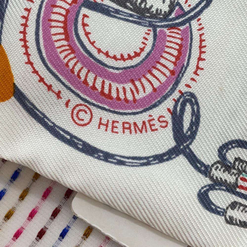 エルメス スカーフ ツイリー ポワンティエ シュバロスコープ 刺繍 HERMES シルクツイル 2023春夏_画像5