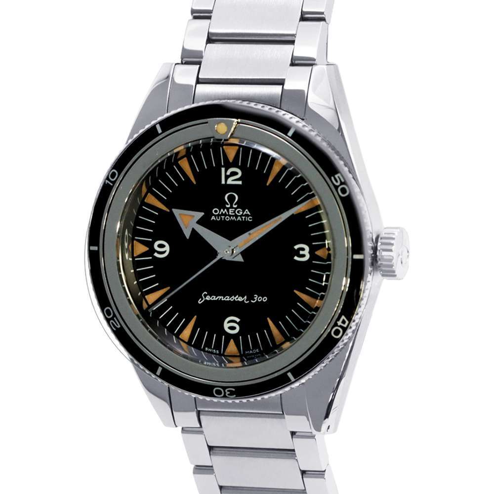 オメガ シーマスター 300 3510.52 OMEGA 腕時計 世界限定 黒文字盤 【安心保証】