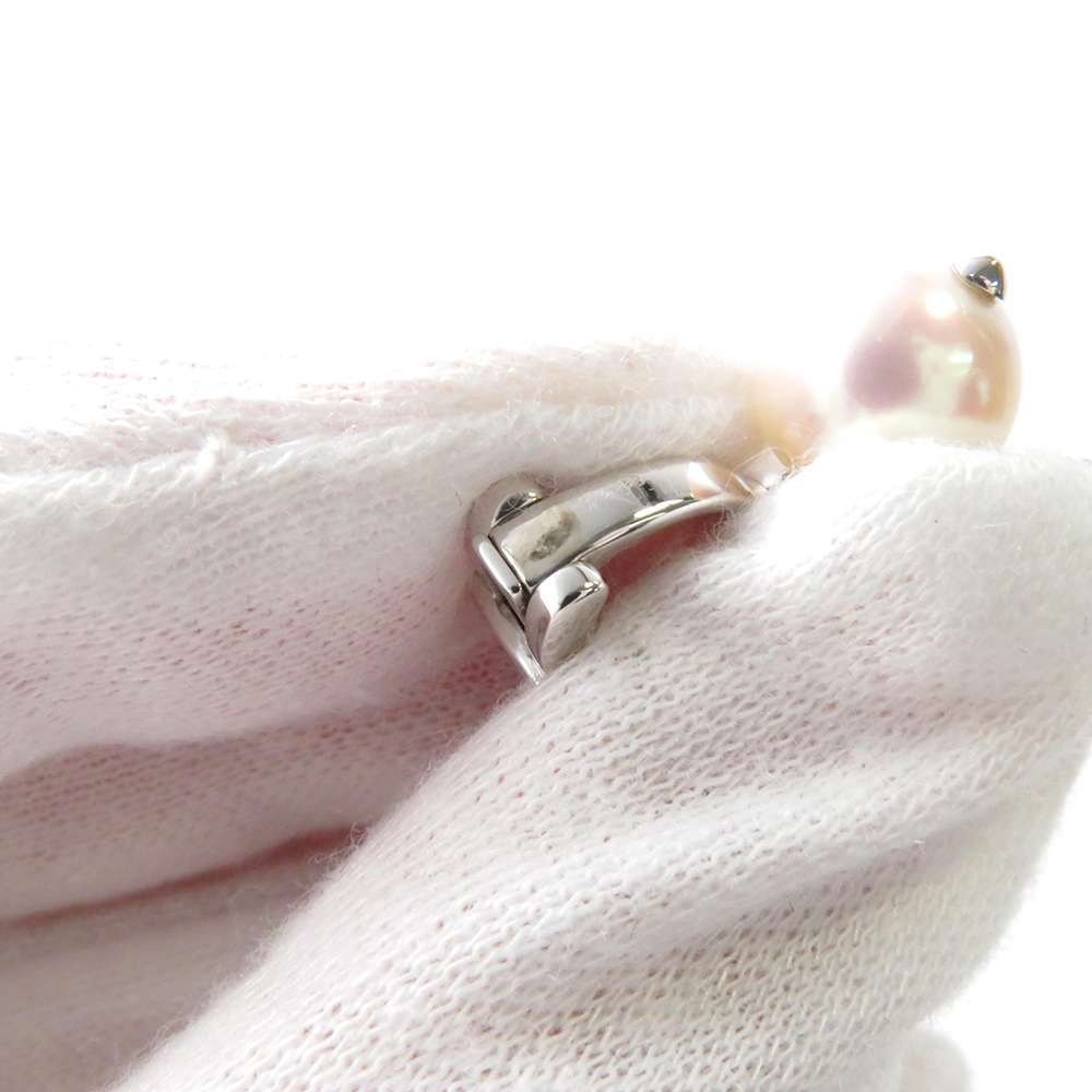  BVLGARY earrings ru Cheer pearl diamond K18WG white gold BVLGARI jewelry [ safety guarantee ]