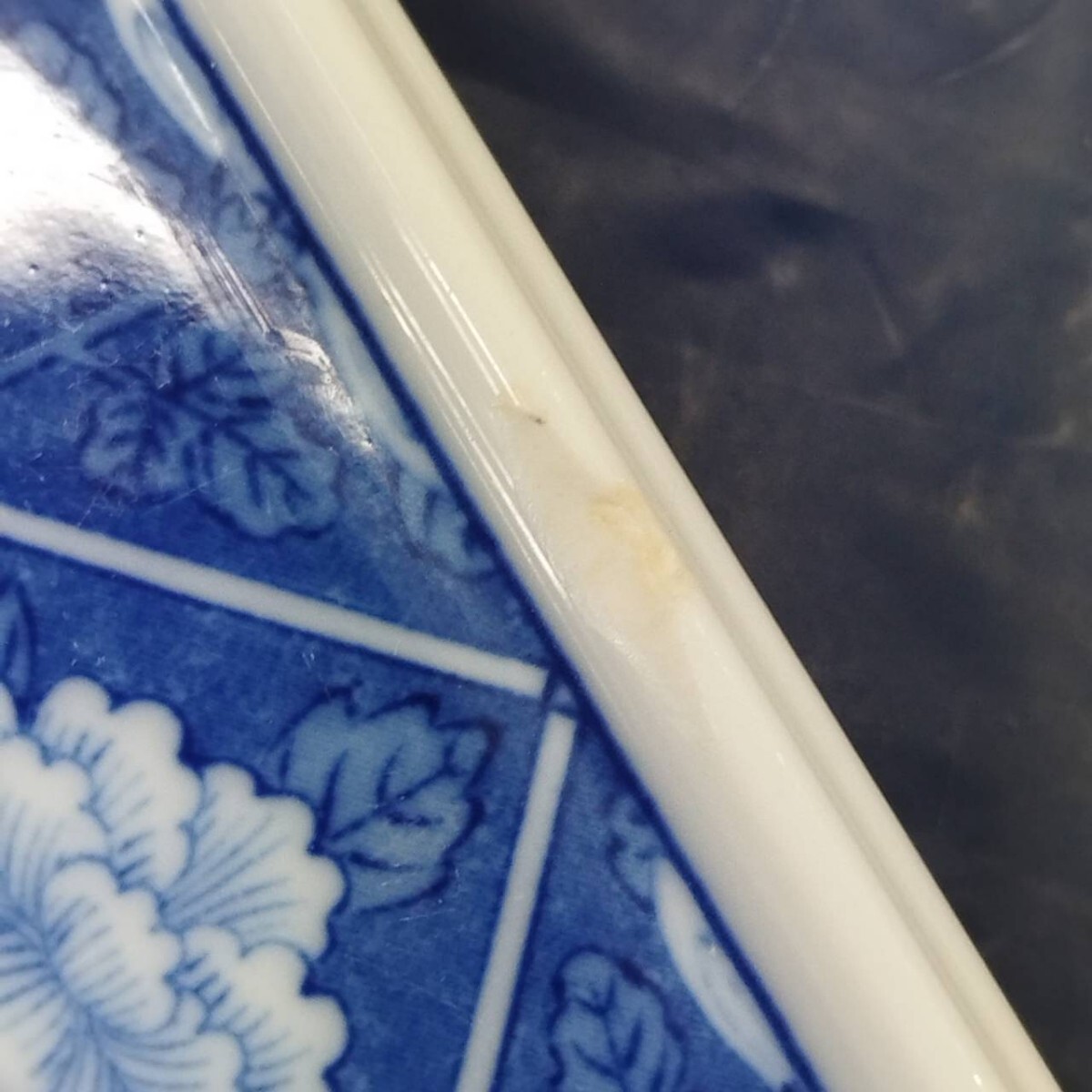 香蘭社 お皿 食器 角皿 菊牡丹紋 牡丹 小角皿 AT105.8の画像6