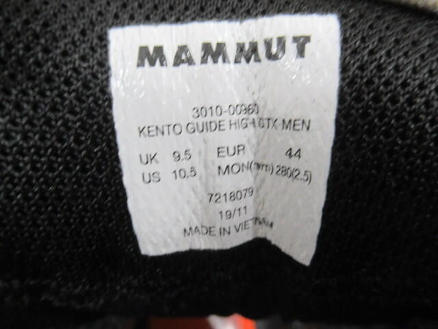 MAMMUT ケント ガイドハイGTX マムート EU44 シューズ 靴 034480001の画像6