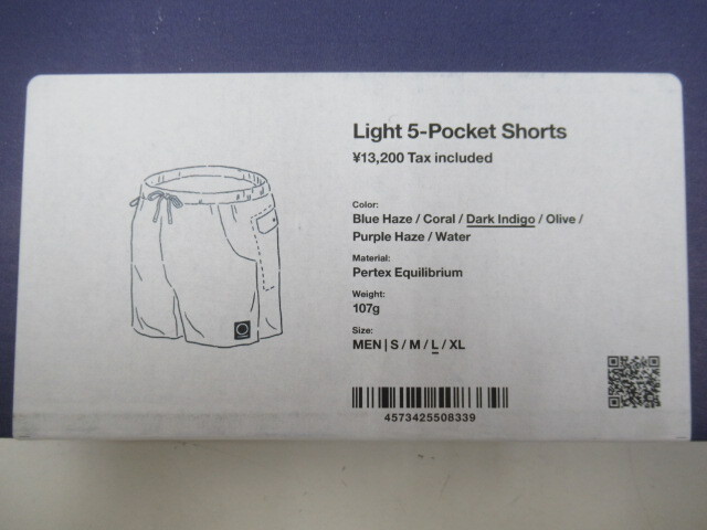 山と道 Light 5-Pocket Shorts Lサイズ アウトドアウェア 034604005_画像4