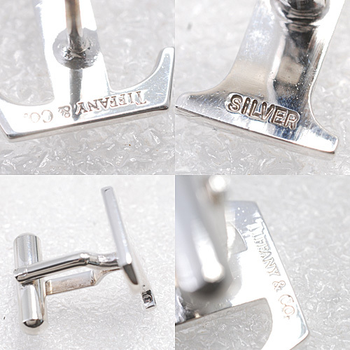  Tiffany TIFFANY× Toyota SV925 T Logo cuffs &T Logo tie tack set silver new goods has been finished (14685)