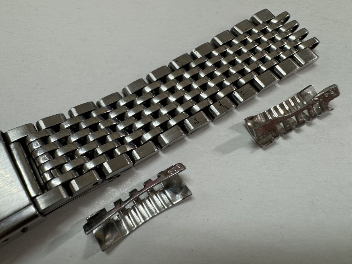 オメガ 1037 ステンレスベルト OMEGA vintage stainless steel bracelet エンドピース 614 609 ツ-1の画像3