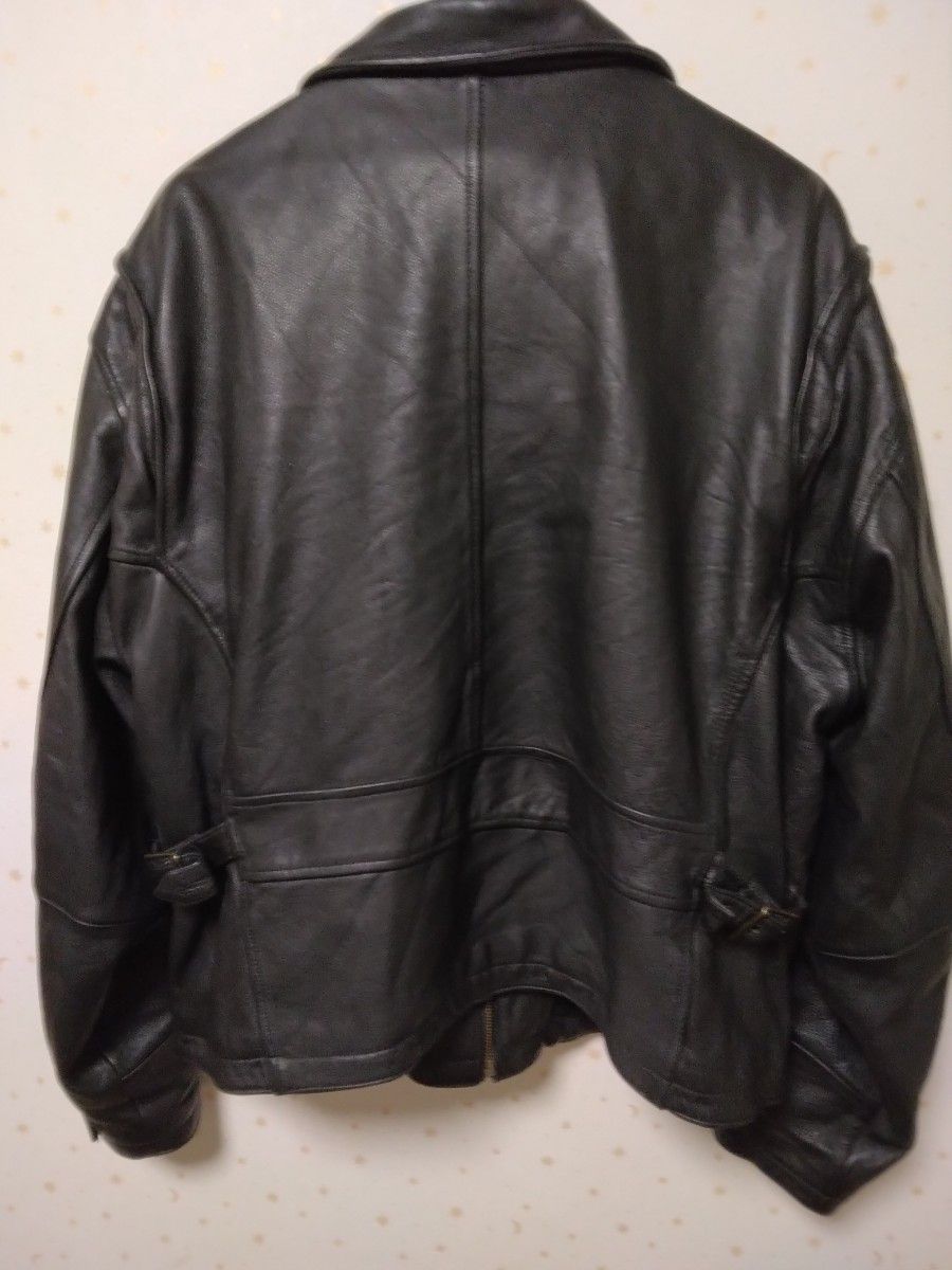90s Gap Leather Jacket Black