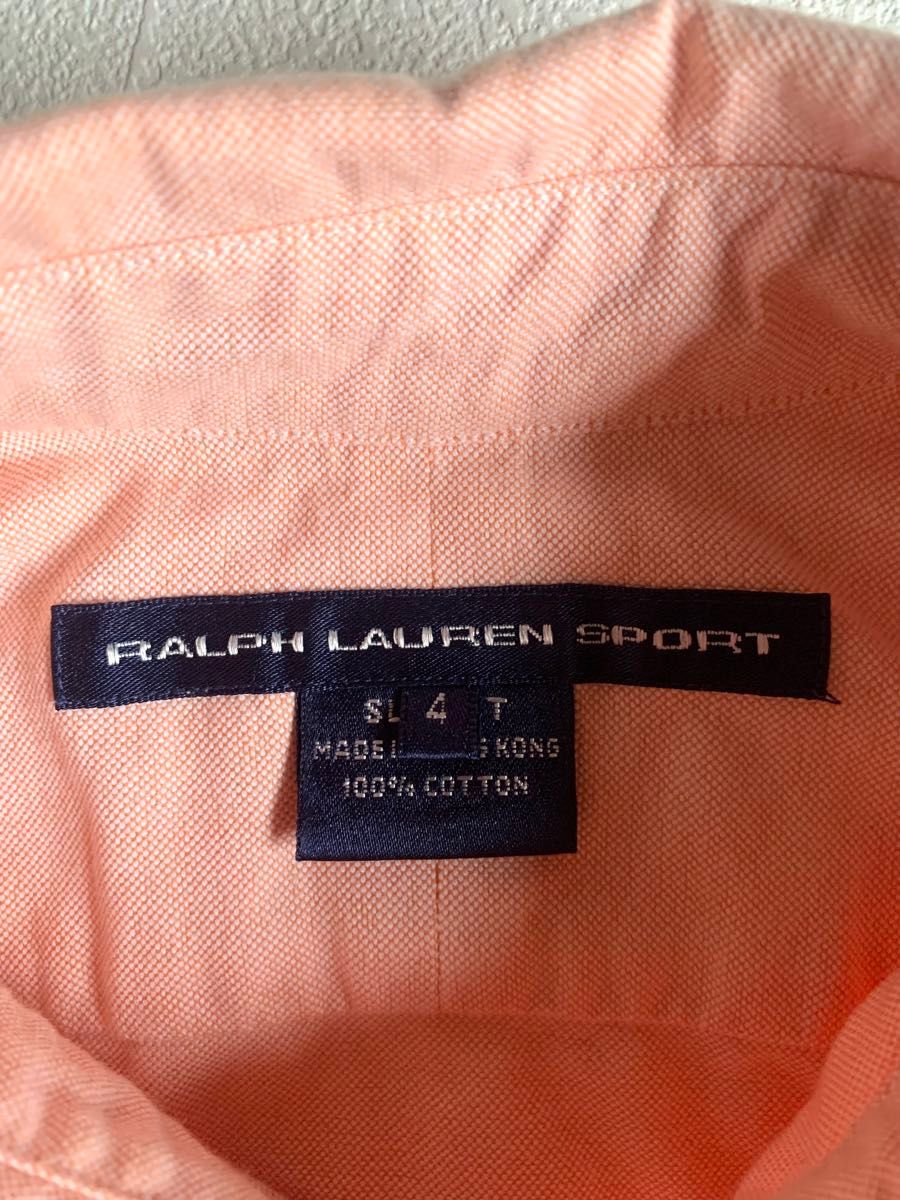 Ralph Lauren SPORT ラルフローレン シャツ ボタンダウン オックスフォード コットン 長袖 トップス　サイズ４　