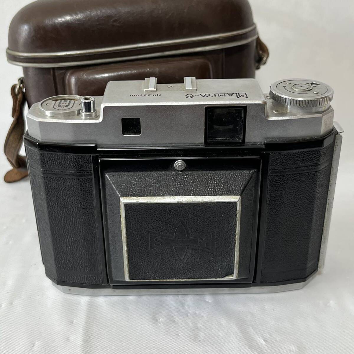 MAMIYA-6 AUTOMATIC D..Zuiko F C 1:3.5 f=7.5cm マミヤ　蛇腹カメラ　ジャンク　現状品　動作未確認_画像6