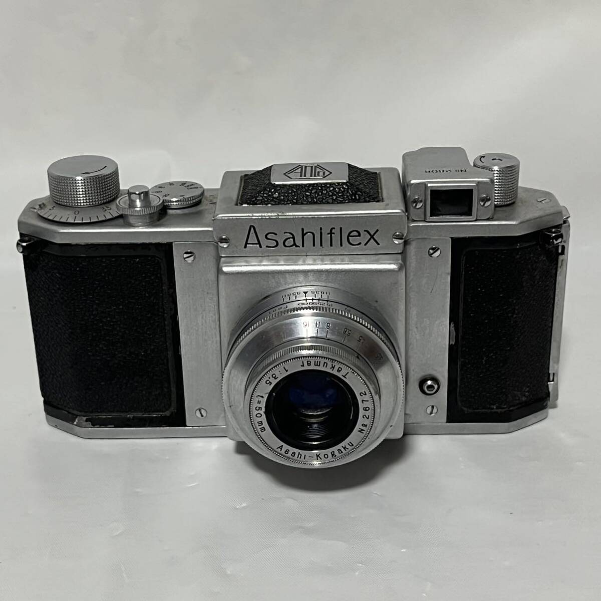 Asahiflex アサヒフレックス asahi-kogaku f＝50mm 1:3.5 フィルムカメラ 動作未確認ジャンク扱いの画像1