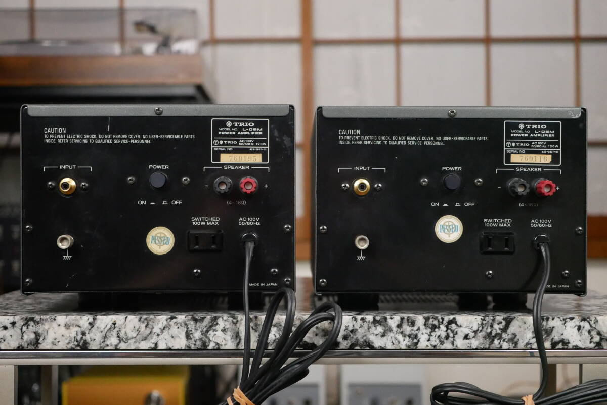TRIO トリオ(現KENWOOD ケンウッド)L-05M モノラルパワーアンプ TRIO トリオ(現KENWOOD ケンウッド)L-05M モノラルパワーアンプ