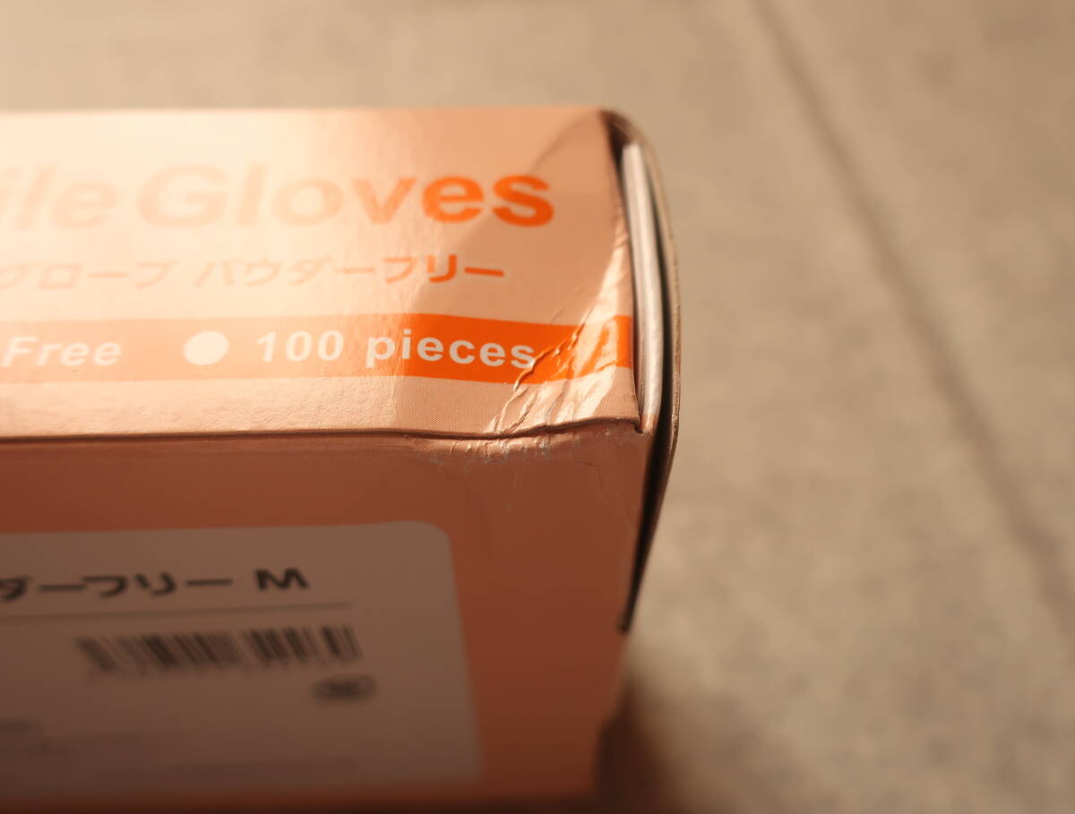 （注意：箱にダメージあります）NEW Ciフレックスニトリルグローブ　Ｍサイズ　１箱　100枚　手袋　グローブ　新品・未開封・未使用品_画像4