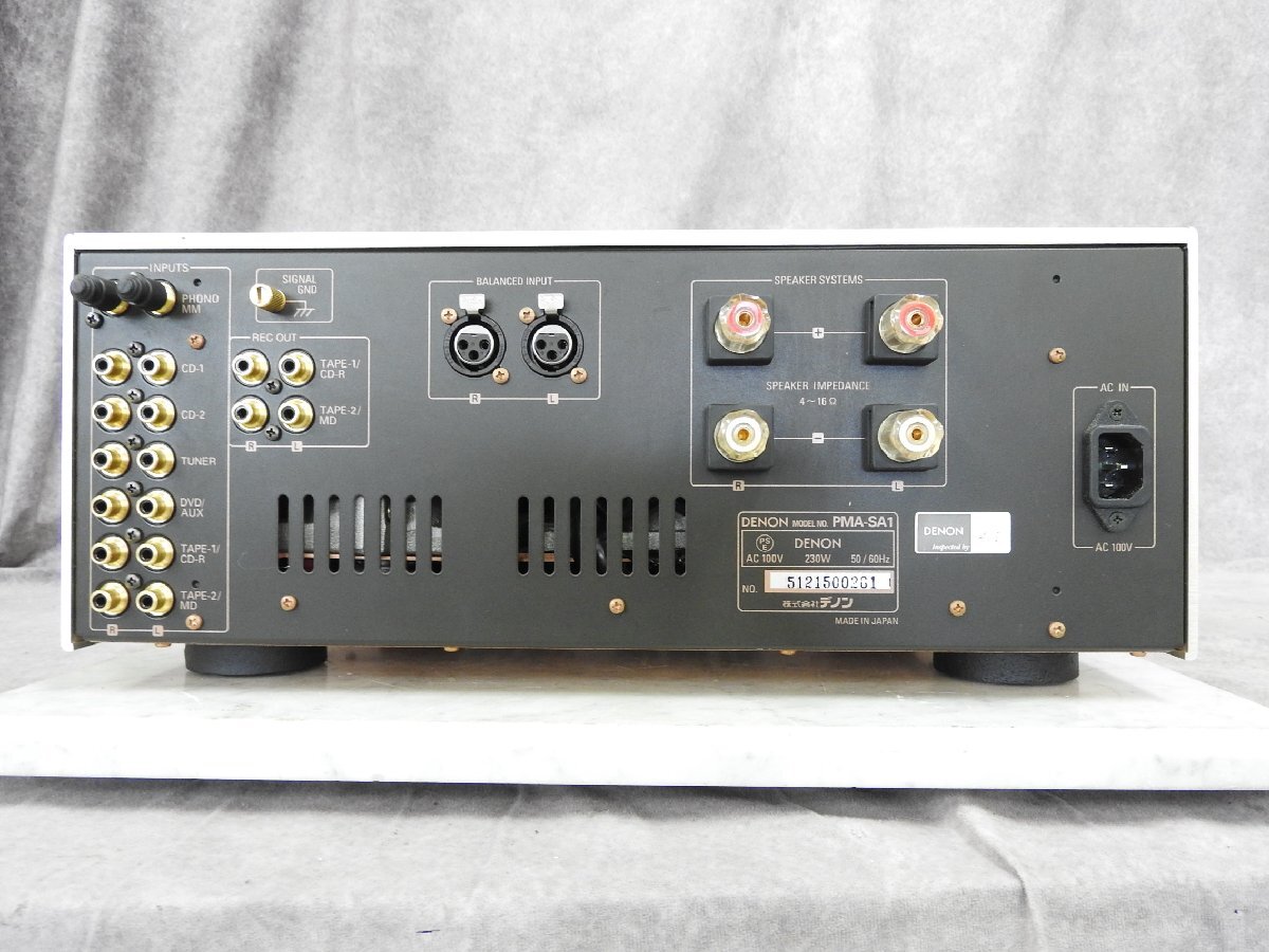 ☆ DENON デノン PMA-SA1 プリメインアンプ ☆中古☆の画像5