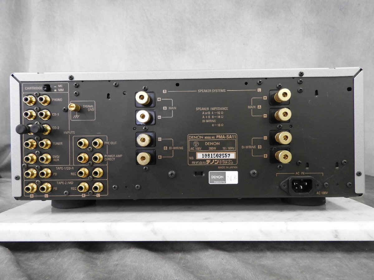 ☆ DENON デノン PMA-SA11 プリメインアンプ ☆中古☆の画像5