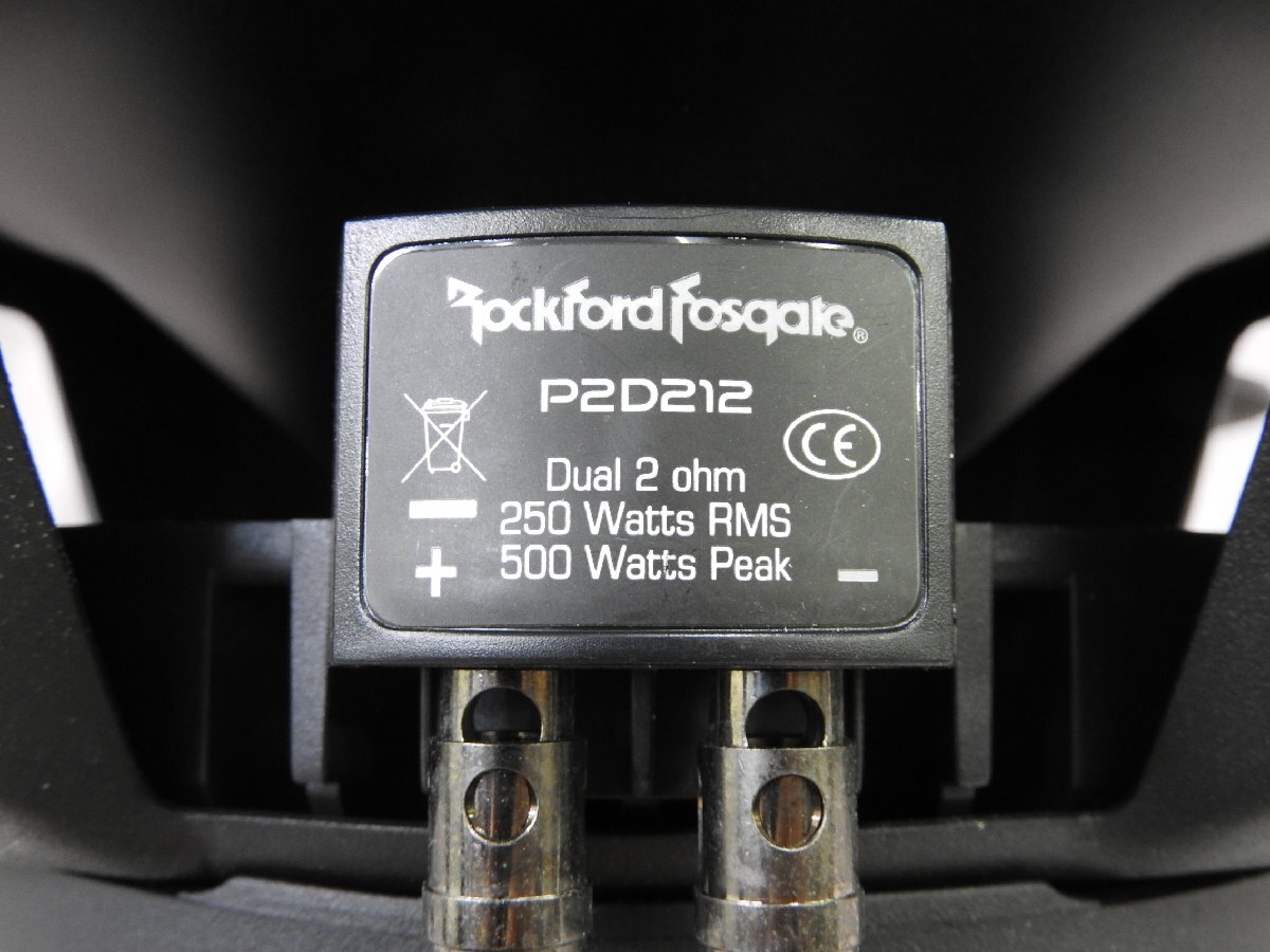 * RockfordFosgate Rockford woofer pair P2D212 ②* used *