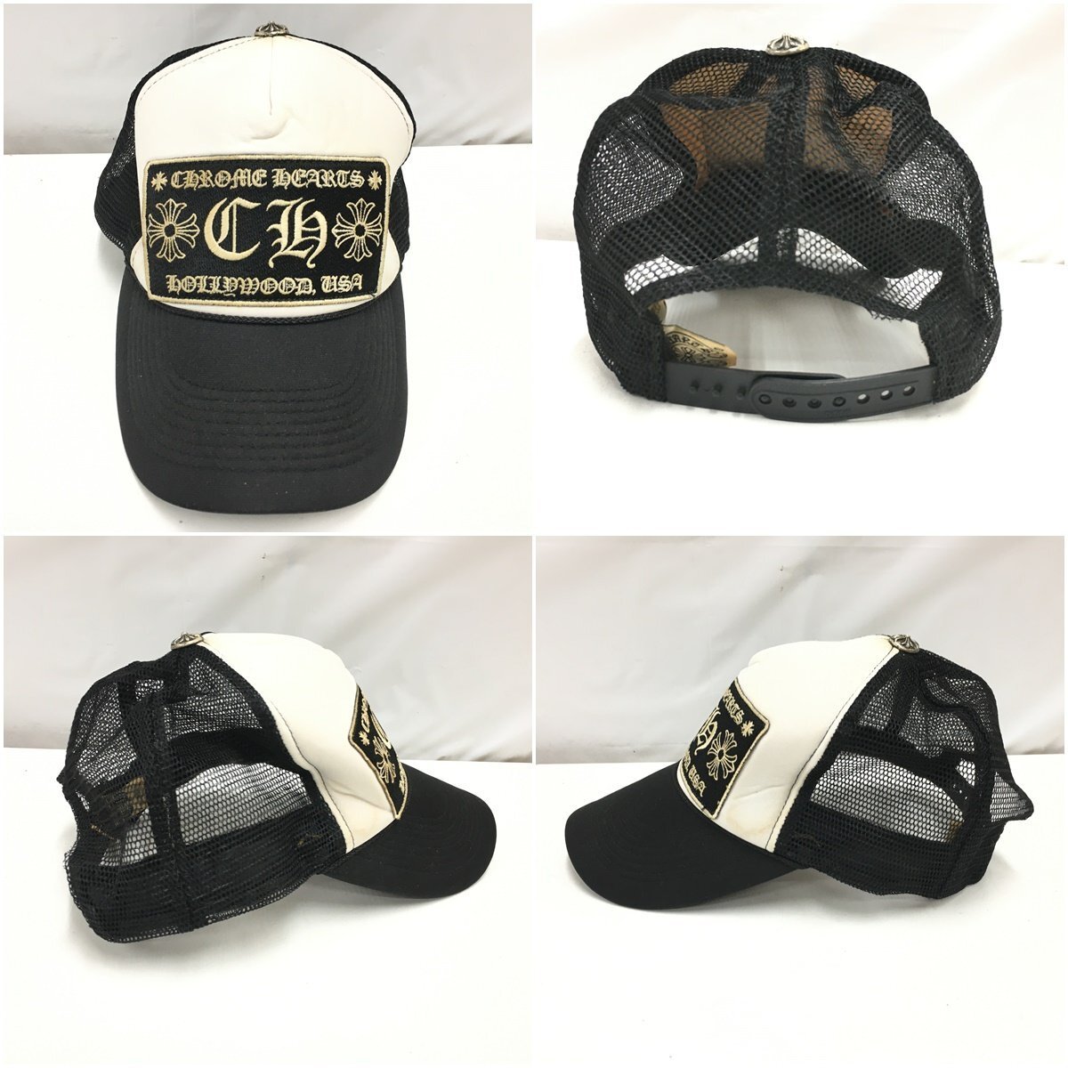 f300*80 【傷汚れ有】 クロムハーツ トラッカーキャップ CHROME HEARTS 帽子 キャップ メッシュキャップ_画像2