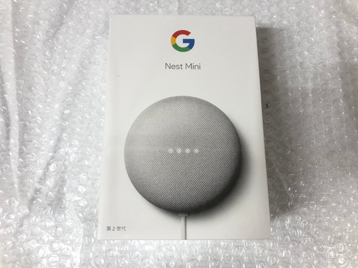 k161*80 【未開封品】 Google グーグル Nest Mini 第2世代 チョーク GA00638-JP スマートスピーカーの画像1