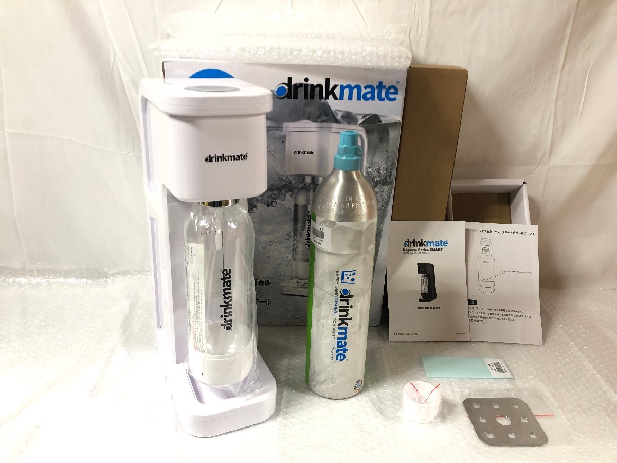 k157*120 【未使用品】 drinkmate ドリンクメイト マグナムシリーズ Smart DRM1003 ホワイト 142L 炭酸水_画像1