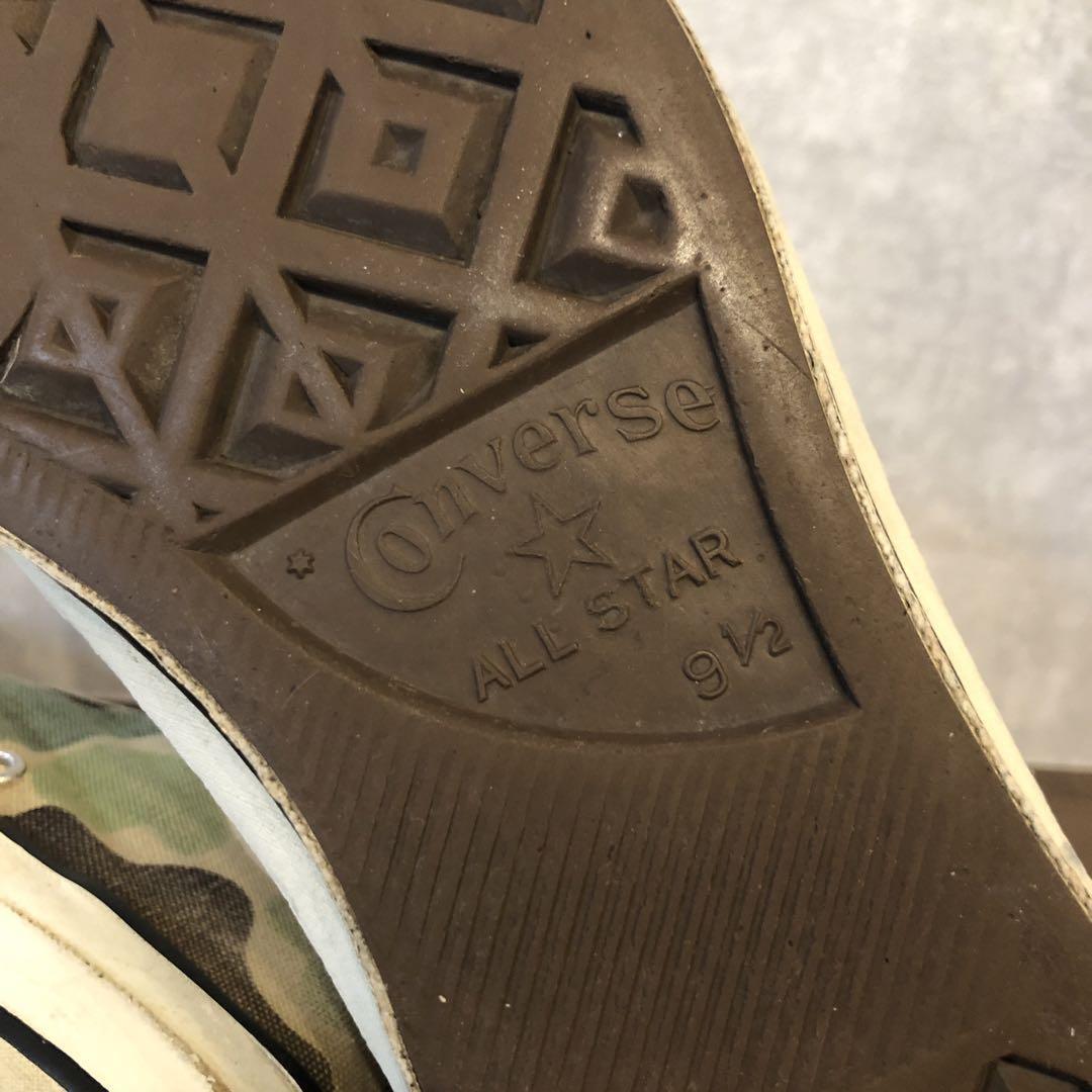 US9 5/27 5cm】 80S USA製 コンバース オールスター カモフラ US9 5/27 5cm】 80S USA製 コンバース オールスター カモフラ