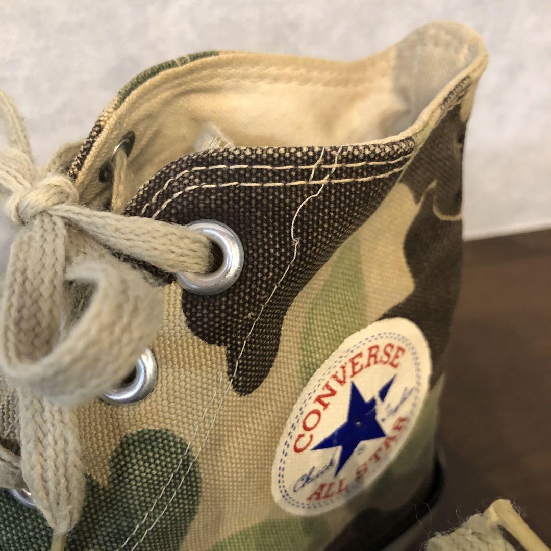 US9 5/27 5cm】 80S USA製 コンバース オールスター カモフラ US9 5/27 5cm】 80S USA製 コンバース オールスター カモフラ