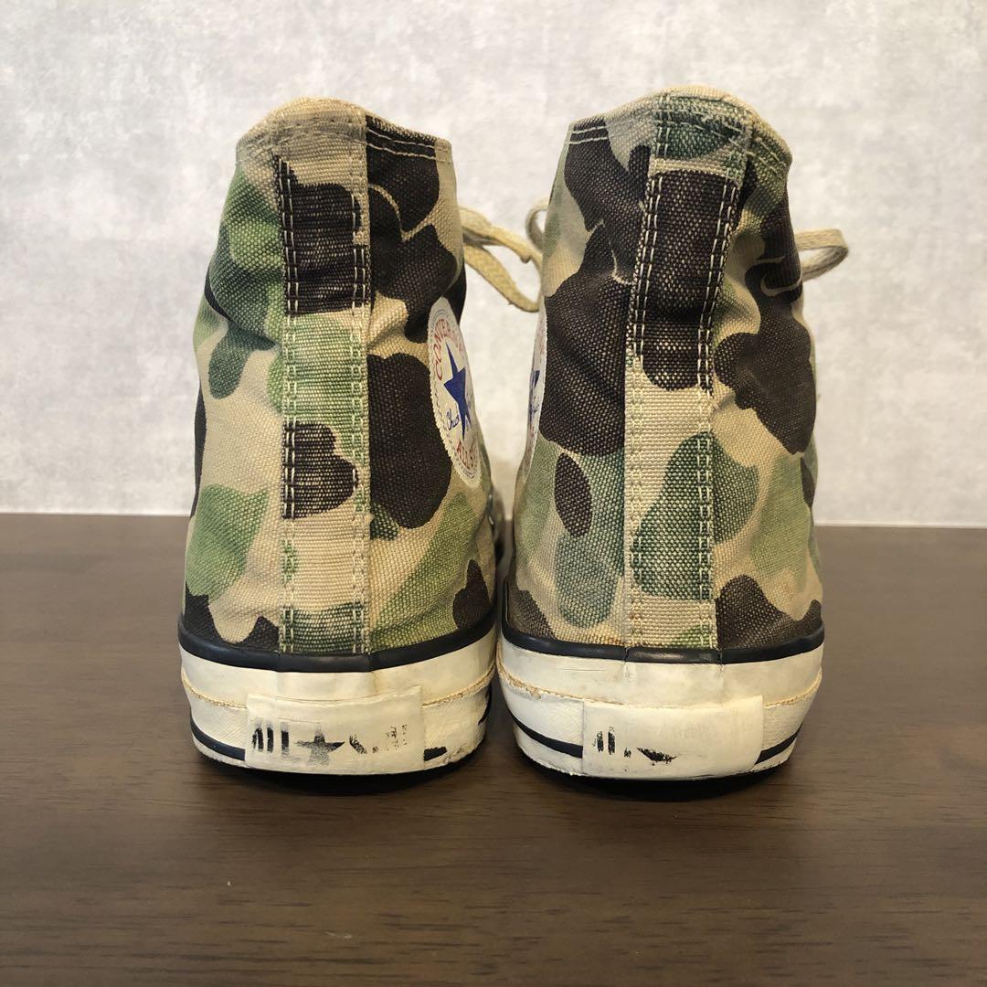 US9 5/27 5cm】 80S USA製 コンバース オールスター カモフラ US9 5/27 5cm】 80S USA製 コンバース オールスター カモフラ