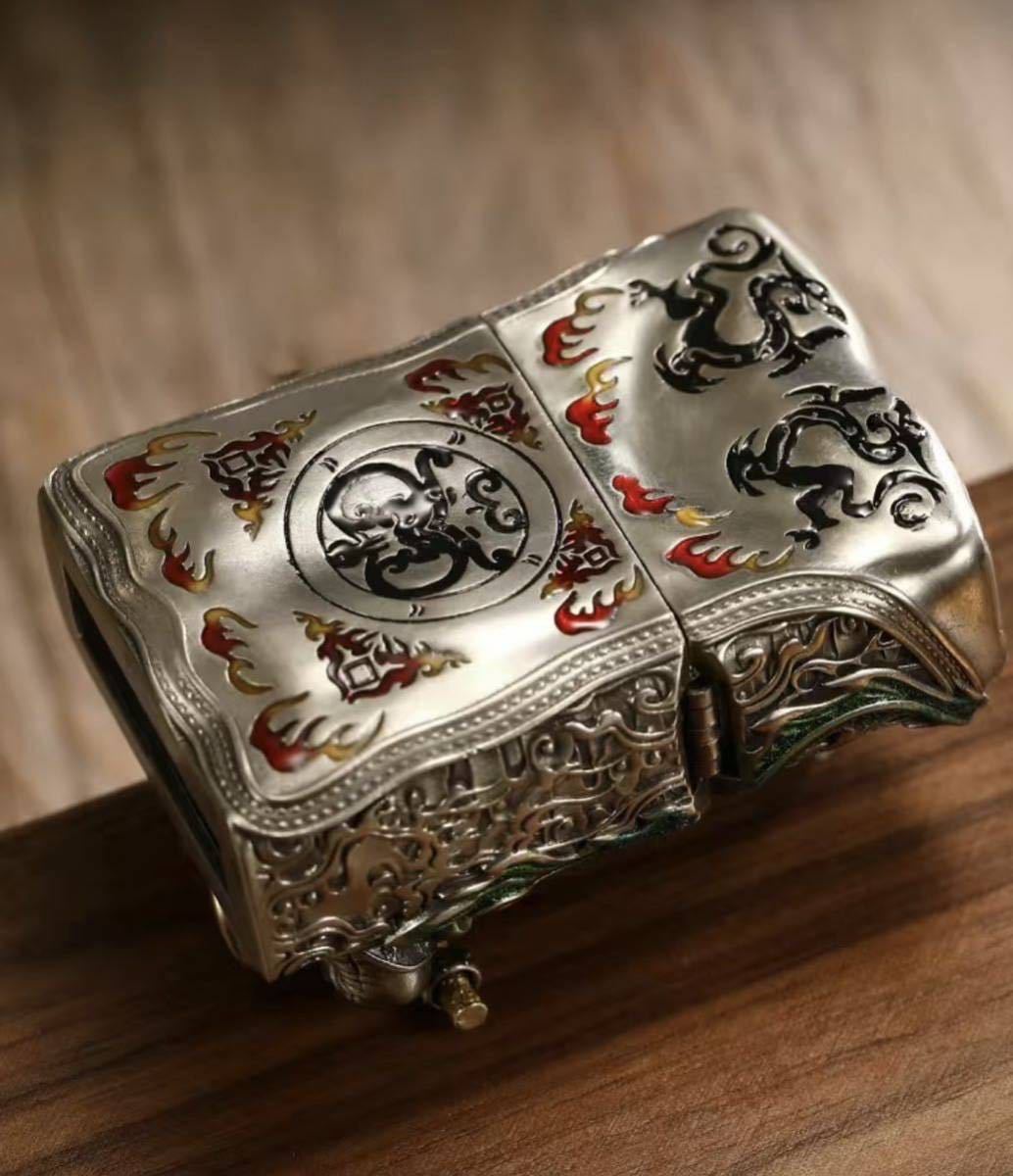 1円 定価11.5万円 Zippo 孫悟空 真鍮製 斉天大聖 ライター ジッポー オイルライター 新品の画像7