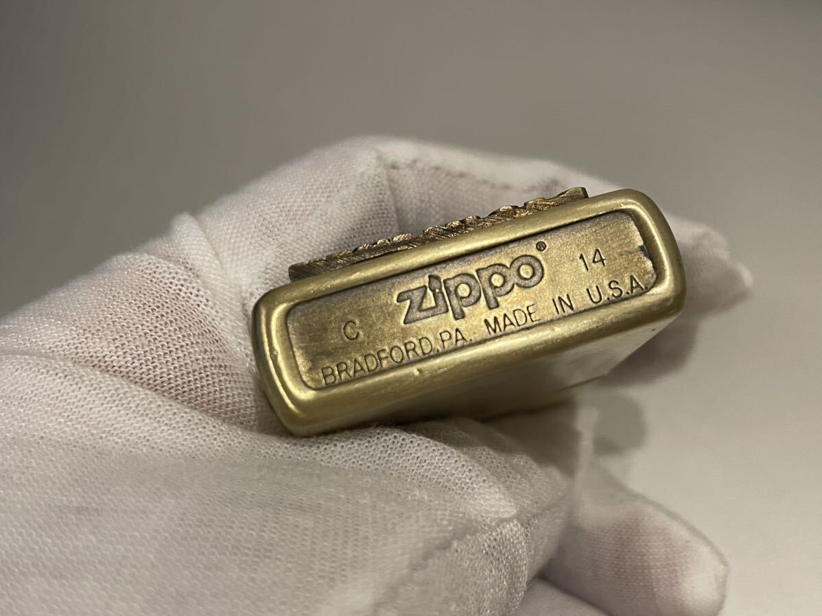 1円 ZIPPO ライター マルボロ Marlboroジッポ Zippoオイルライター真鍮製 中古品 喫煙グッズ ジッポー 火花確認済R67581の画像7