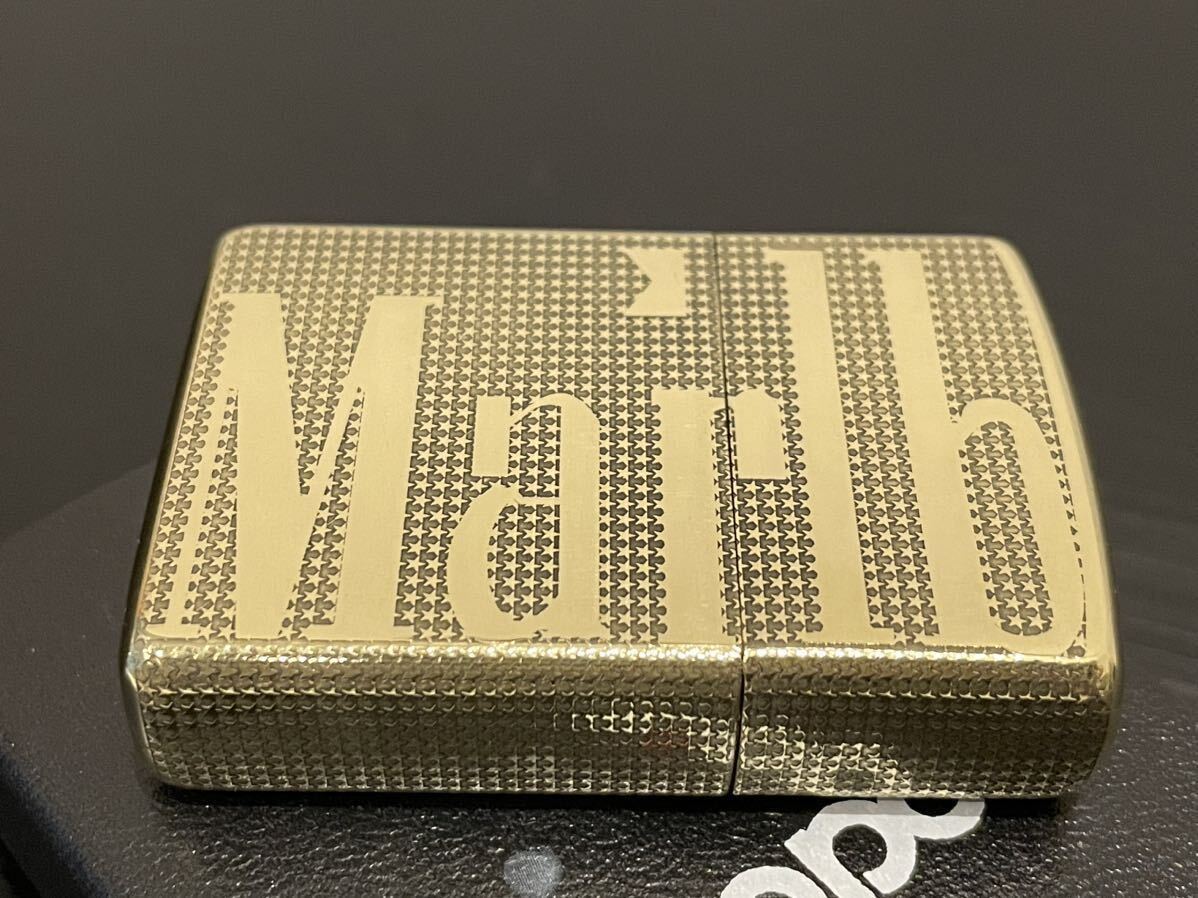 1円 未使用 ZIPPO ジッポライター マルボロ Marlboroオイルライターゴールドライター 真鍮製 新品の画像3