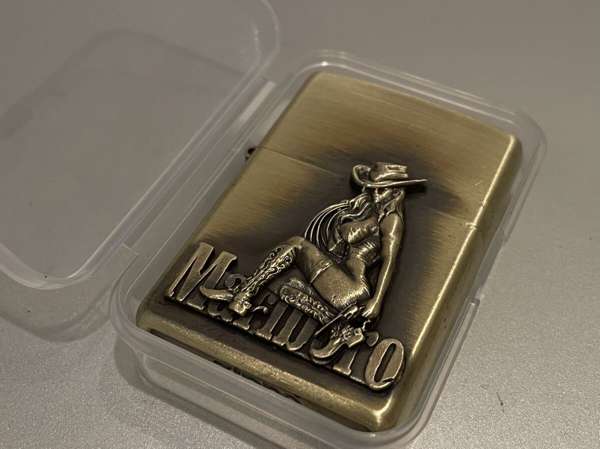 1円 ZIPPO ライター マルボロ Marlboroジッポ Zippoオイルライター真鍮製 中古品 喫煙グッズ ジッポー 火花確認済R67545の画像4