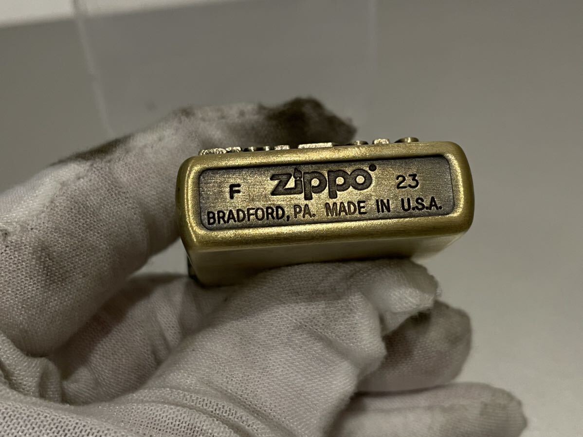 1円 ZIPPO ライター マルボロ Marlboroジッポ Zippoオイルライター真鍮製 中古品 喫煙グッズ ジッポー 火花確認済R67546の画像7