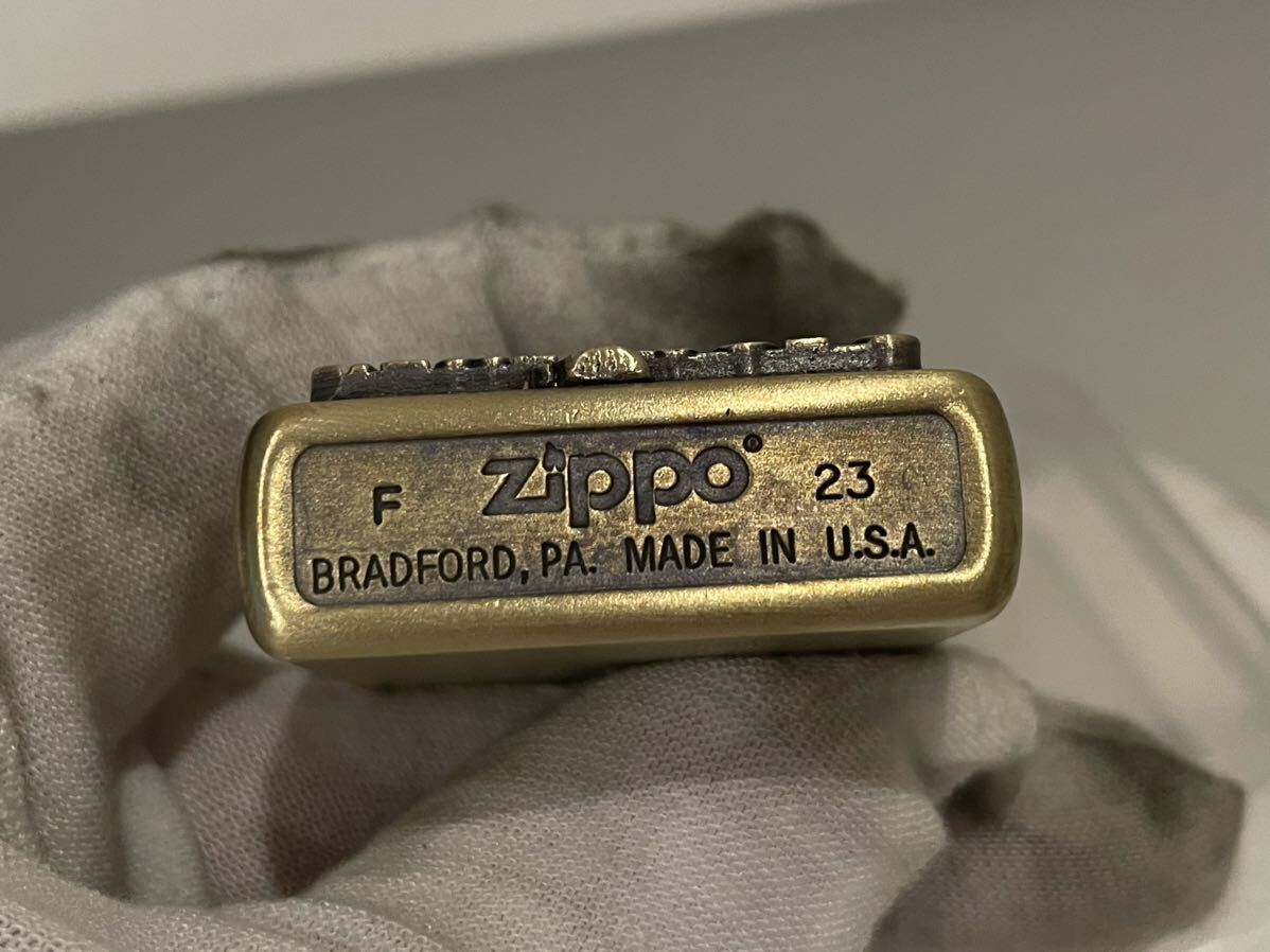 1円 ZIPPO ライター マルボロ Marlboroジッポ Zippoオイルライター真鍮製 中古品 喫煙グッズ ジッポー 火花確認済R67542の画像6