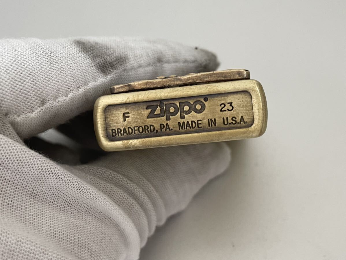 1円 ZIPPO ライター マルボロ Marlboroジッポ Zippoオイルライター真鍮製 中古品 喫煙グッズ ジッポー 火花確認済R6744_画像8